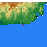 Nearby Forecast Locations - Point Hicks - Map