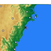 Nearby Forecast Locations - Ulladulla - Map