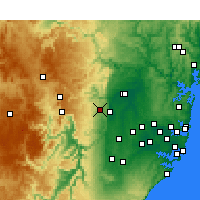 Nearby Forecast Locations - Springwood - Map