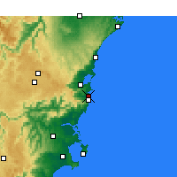 Nearby Forecast Locations - Kiama - Map