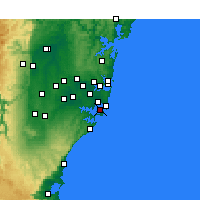 Nearby Forecast Locations - Kurnell - Map