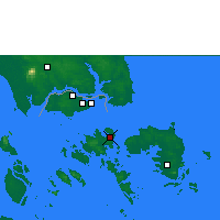 Nearby Forecast Locations - Batam/hang Nadim - Map