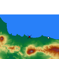 Nearby Forecast Locations - Tegal - Map