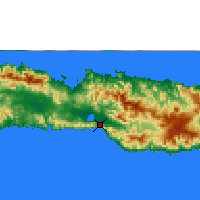 Nearby Forecast Locations - Gorontalo - Map