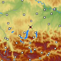 Nearby Forecast Locations - Vöcklabruck - Map