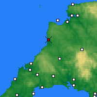 Nearby Forecast Locations - Bude - Map