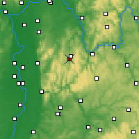 Nearby Forecast Locations - Erbach im Odenwald - Map