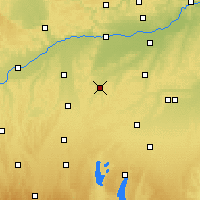 Nearby Forecast Locations - Aichach - Map