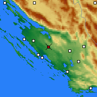 Nearby Forecast Locations - Benkovac - Map