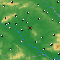 Nearby Forecast Locations - Čazma - Map