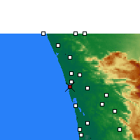 Nearby Forecast Locations - Chendamangalam - Map