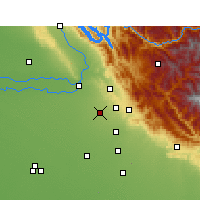 Nearby Forecast Locations - Mohali - Map