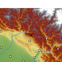 Nearby Forecast Locations - Mussoorie - Map