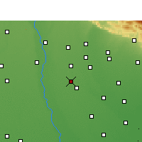 Nearby Forecast Locations - Naugawan Sadat - Map