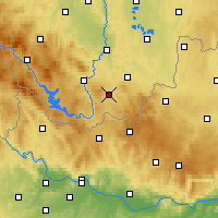 Nearby Forecast Locations - Kaplice - Map