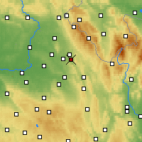Nearby Forecast Locations - Vamberk - Map