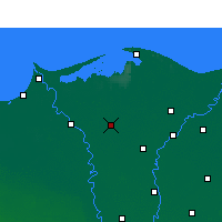 Nearby Forecast Locations - Kafr El Sheikh - Map