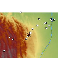 Nearby Forecast Locations - Jorochito - Map