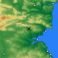 Nearby Forecast Locations - Aytos - Map
