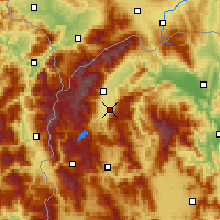 Nearby Forecast Locations - Čegrane - Map