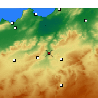Nearby Forecast Locations - Bou Hanifia - Map