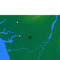 Nearby Forecast Locations - Ughelli - Map