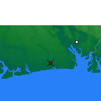 Nearby Forecast Locations - Eket - Map