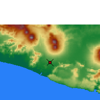 Nearby Forecast Locations - Yogyakarta - Map