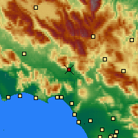 Nearby Forecast Locations - Cassino - Map