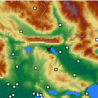 Nearby Forecast Locations - Kerkini - Map