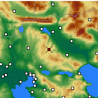 Nearby Forecast Locations - Lachanas - Map