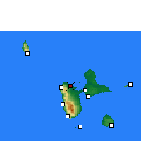 Nearby Forecast Locations - Sainte-Rose - Map