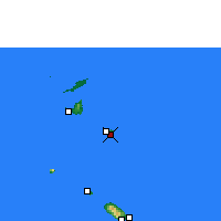 Nearby Forecast Locations - Saint Barthélemy - Map