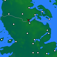 Nearby Forecast Locations - Kruså - Map