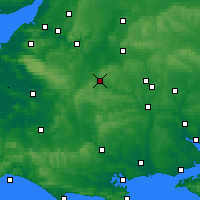 Nearby Forecast Locations - Warminster - Map