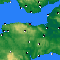 Nearby Forecast Locations - Minehead - Map