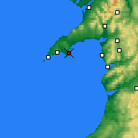 Nearby Forecast Locations - Abersoch - Map