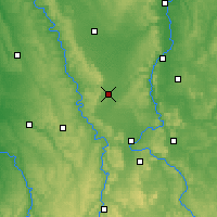 Nearby Forecast Locations - Lac de Madine - Map