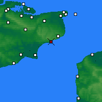 Nearby Forecast Locations - Folkestone - Map