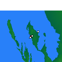 Nearby Forecast Locations - Little Lagoon - Map