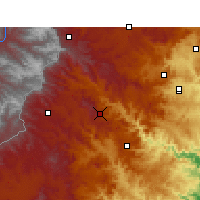 Nearby Forecast Locations - Bulwer - Map