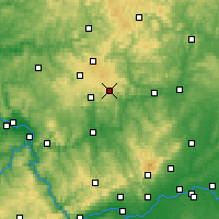 Nearby Forecast Locations - Krombachtalsperre - Map