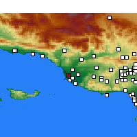 Nearby Forecast Locations - Oxnard Airport - Map