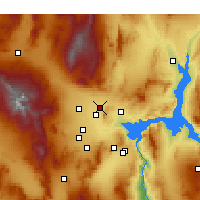 Nearby Forecast Locations - Nellis Air Force Base - Map