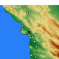 Nearby Forecast Locations - San Luis Obispo - Map