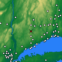 Nearby Forecast Locations - Danbury - Map