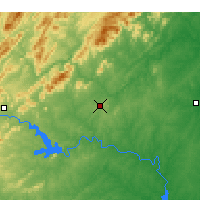 Nearby Forecast Locations - Lynchburg - Map