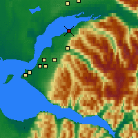 Nearby Forecast Locations - Chugiak - Map