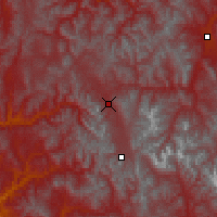 Nearby Forecast Locations - Stanley - Map