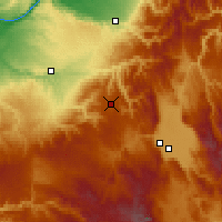 Nearby Forecast Locations - Meacham - Map